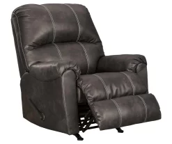 Kincord Midnight Faux Leather Rocker Recliner 8 Kincord Midnight Faux Leather Rocker Recliner -Chic Furniture Shop 810594617 4