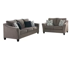 Nemoli Slate Loveseat 21 Nemoli Slate Loveseat -Chic Furniture Shop 810594618 810594619 2