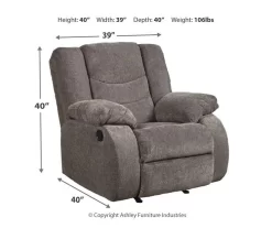 Tulen Gray Rocker Recliner 9 Tulen Gray Rocker Recliner -Chic Furniture Shop 810594621 4
