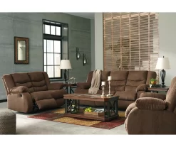 Tulen Chocolate Reclining Sofa -Chic Furniture Shop 810594622 810594623