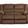 Tulen Chocolate Reclining Loveseat