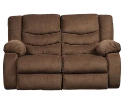 Tulen Chocolate Reclining Loveseat