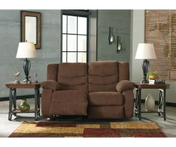 Tulen Chocolate Reclining Loveseat -Chic Furniture Shop 810594623 3