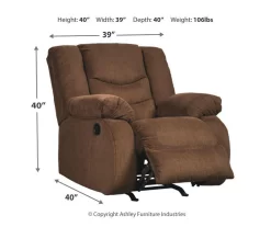 Tulen Chocolate Rocker Recliner -Chic Furniture Shop 810594624 4