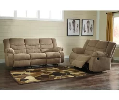 Tulen Mocha Reclining Loveseat -Chic Furniture Shop 810594625 810594629 2 1