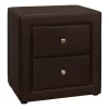 Monarch Faux Leather Nightstand