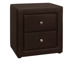 Monarch Faux Leather Nightstand