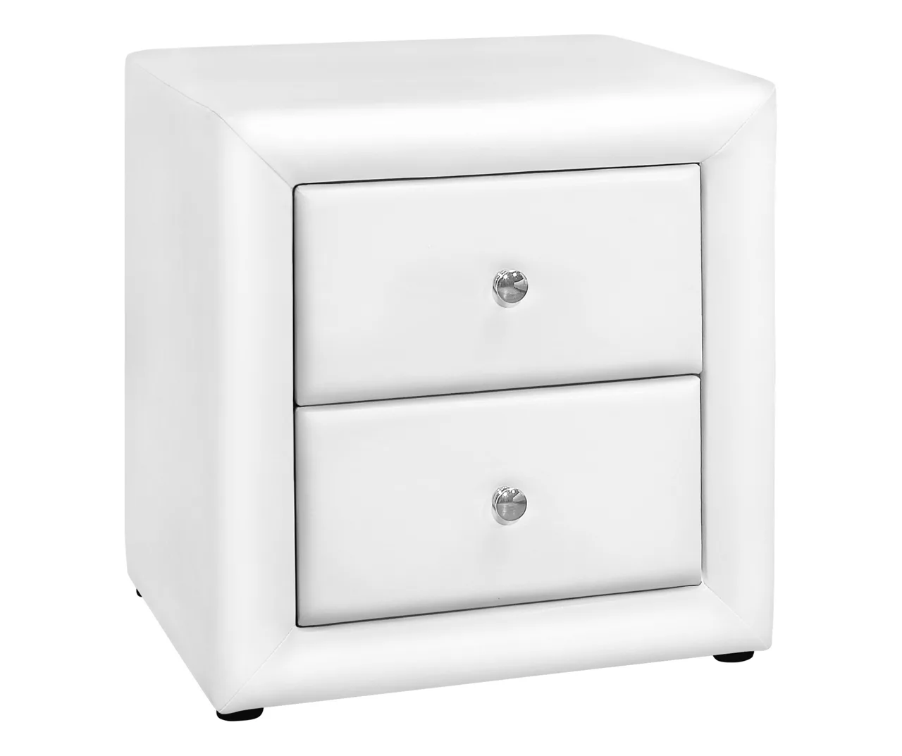 Monarch Faux Leather Nightstand 2 Monarch Faux Leather Nightstand - Image 2