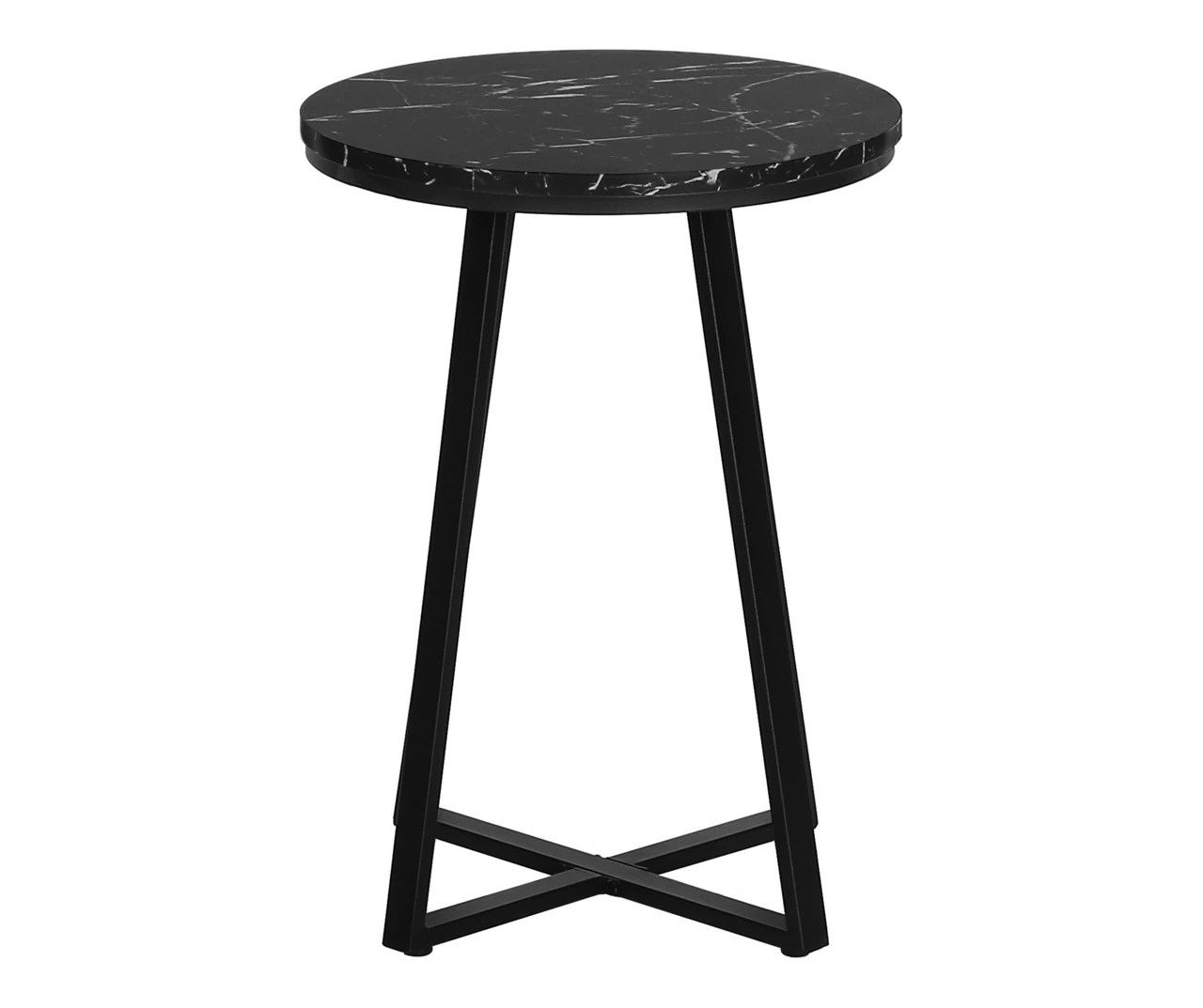 Monarch Faux Marble & Metal Accent Table 4 Monarch Faux Marble & Metal Accent Table - Image 4