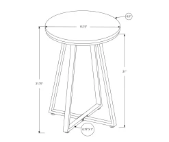 Monarch Faux Marble & Metal Accent Table 27 Monarch Faux Marble & Metal Accent Table -Chic Furniture Shop 810598395 A7