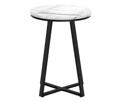 Monarch Faux Marble & Metal Accent Table 30 Monarch Faux Marble & Metal Accent Table -Chic Furniture Shop 810598396 A2