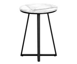 Monarch Faux Marble & Metal Accent Table 29 Monarch Faux Marble & Metal Accent Table -Chic Furniture Shop 810598396 A3