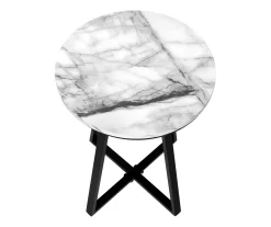 Monarch Faux Marble & Metal Accent Table 32 Monarch Faux Marble & Metal Accent Table -Chic Furniture Shop 810598396 A4