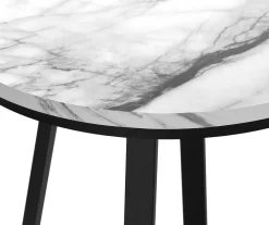 Monarch Faux Marble & Metal Accent Table 33 Monarch Faux Marble & Metal Accent Table -Chic Furniture Shop 810598396 A8 1