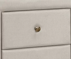 Monarch Linen Upholstered Nightstand -Chic Furniture Shop 810598501 A8