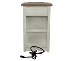Bolanburg Chairside End Table With USB Ports, Outlets & Tray -Chic Furniture Shop 810598698 10