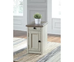Bolanburg Chairside End Table With USB Ports, Outlets & Tray -Chic Furniture Shop 810598698 9