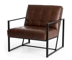 Glitzhome Modern Industrial Faux Leather Accent Chairs, 2-Pack 27 Glitzhome Modern Industrial Faux Leather Accent Chairs, 2-Pack -Chic Furniture Shop 810598913 A0 4