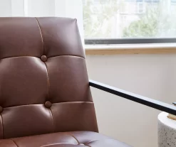 Glitzhome Modern Industrial Faux Leather Accent Chairs, 2-Pack 28 Glitzhome Modern Industrial Faux Leather Accent Chairs, 2-Pack -Chic Furniture Shop 810598913 A0 5