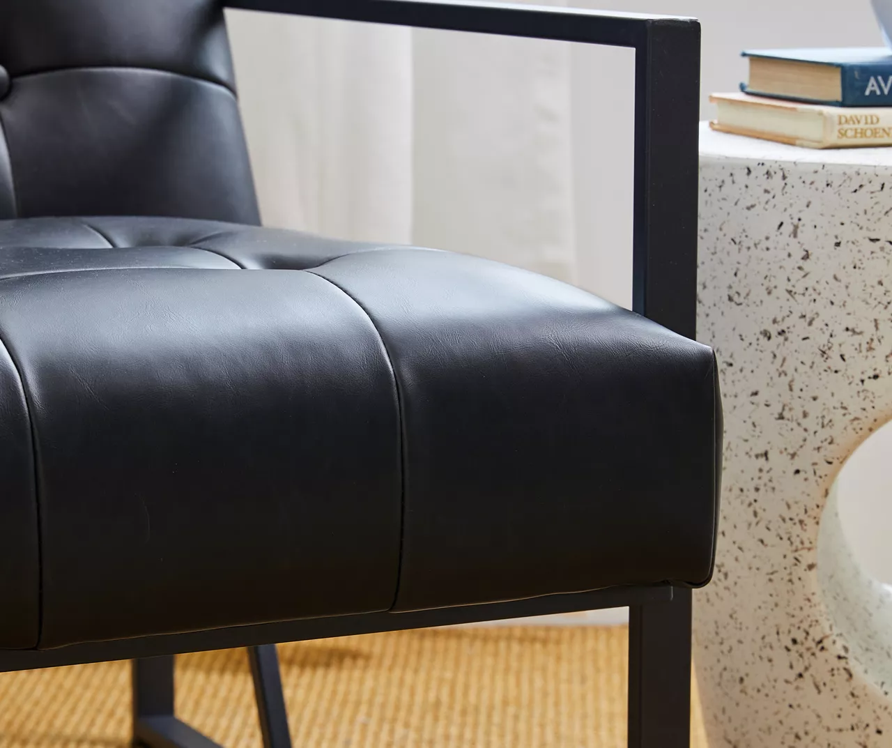 Glitzhome Modern Industrial Faux Leather Accent Chairs, 2-Pack 6 Glitzhome Modern Industrial Faux Leather Accent Chairs, 2-Pack - Image 6