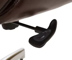 Dark Brown Mid-Century Modern Faux Leather Executive Office Chair -Chic Furniture Shop 810598937 A0 7