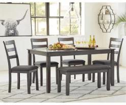 Fairview 6-Piece Dining Set With Bench 12 Fairview 6-Piece Dining Set With Bench -Chic Furniture Shop 810599355