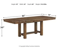 Moriville Extension Leaf Dining Table -Chic Furniture Shop 810599584 9