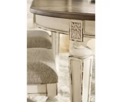 Raelyn Oval Extension Leaf Dining Table -Chic Furniture Shop 810599594 5