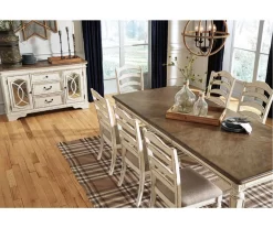 Raelyn Rectangular Extension Leaf Dining Table -Chic Furniture Shop 810599595 6