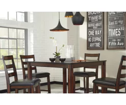 Coviar 5-Piece Counter-Height Dining Set -Chic Furniture Shop 810599621 2