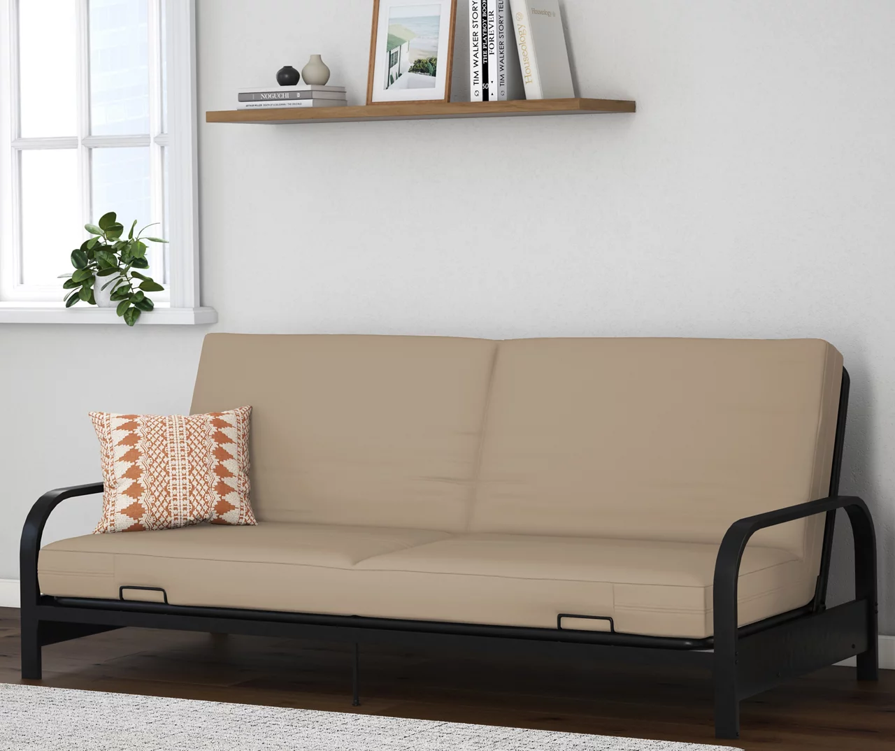 DHP Elbern Black Metal Futon With Cover 15 DHP Elbern Black Metal Futon With Cover - Image 15