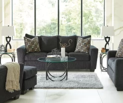 Wixon Black Loveseat -Chic Furniture Shop 810609733 810615988 810615987 810615986 A0