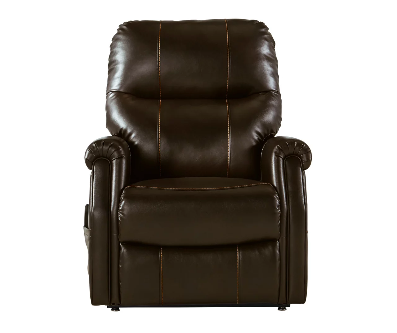 Markridge Chocolate Faux Leather Power Lift Recliner 1 Markridge Chocolate Faux Leather Power Lift Recliner