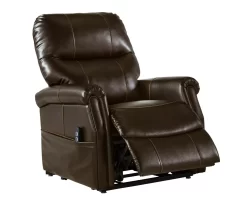 Markridge Chocolate Faux Leather Power Lift Recliner 19 Markridge Chocolate Faux Leather Power Lift Recliner -Chic Furniture Shop 810609737 4