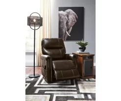 Markridge Chocolate Faux Leather Power Lift Recliner 14 Markridge Chocolate Faux Leather Power Lift Recliner -Chic Furniture Shop 810609737 7