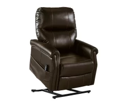 Markridge Chocolate Faux Leather Power Lift Recliner 20 Markridge Chocolate Faux Leather Power Lift Recliner -Chic Furniture Shop 810609737 9