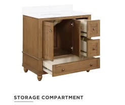 DHP Atwater Living Jazmyn Bathroom Vanity With White Sink 26 DHP Atwater Living Jazmyn Bathroom Vanity With White Sink -Chic Furniture Shop 810610487 A0 2