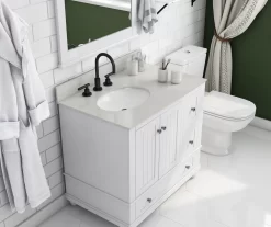 DHP Atwater Living Jazmyn Bathroom Vanity With White Sink 32 DHP Atwater Living Jazmyn Bathroom Vanity With White Sink -Chic Furniture Shop 810610488 B0 1