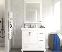 DHP Atwater Living Mills White Bathroom Vanity With Sink -Chic Furniture Shop 810610511 B0 5