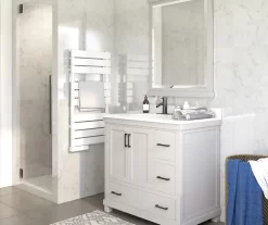 DHP Atwater Living Mills Gray Bathroom Vanity With White Sink 10 DHP Atwater Living Mills Gray Bathroom Vanity With White Sink -Chic Furniture Shop 810610512 B0 3
