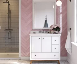 DHP Atwater Living Delias Bathroom Vanity With White Sink 32 DHP Atwater Living Delias Bathroom Vanity With White Sink -Chic Furniture Shop 810610514 B0 3