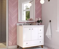 DHP Atwater Living Delias Bathroom Vanity With White Sink 34 DHP Atwater Living Delias Bathroom Vanity With White Sink -Chic Furniture Shop 810610514 B0 5