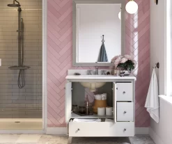 DHP Atwater Living Delias Bathroom Vanity With White Sink 28 DHP Atwater Living Delias Bathroom Vanity With White Sink -Chic Furniture Shop 810610515 B0 4