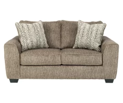 Olin Chocolate Brown Loveseat