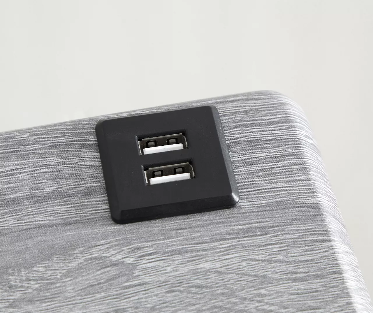 Wood Look Folding Table With USB Charging 9 Wood Look Folding Table With USB Charging - Image 9