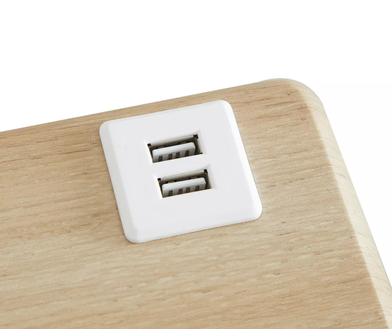 Wood Look Folding Table With USB Charging 5 Wood Look Folding Table With USB Charging - Image 5
