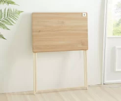 Wood Look Folding Table With USB Charging 13 Wood Look Folding Table With USB Charging -Chic Furniture Shop 810612178 B0 2