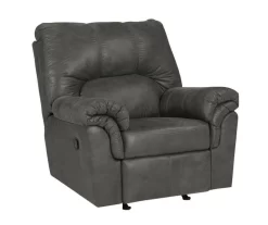 Bladen Slate Faux Leather Rocker Recliner -Chic Furniture Shop 810612227 3