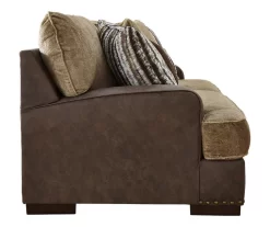 Alesbury Brown Faux Leather Sofa 12 Alesbury Brown Faux Leather Sofa -Chic Furniture Shop 810612256 4