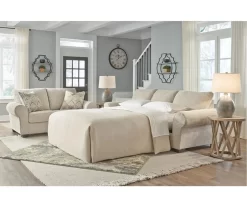 Haisley Ivory Queen Sleeper Sofa 9 Haisley Ivory Queen Sleeper Sofa -Chic Furniture Shop 810612307 6